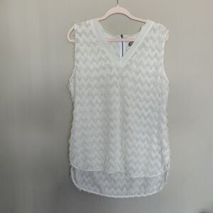White Sleeveless Women's Top